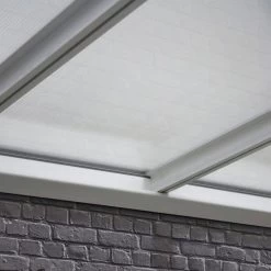 Pergola Adossée 435x300cm En Aluminium Blanc Et Polycarbonate 4mm CIELO - DCB Garden -Jardin Fournitures Rabais pergola adossee 435x300cm en aluminium blanc et polycarbonate 4mm cielo dcb garden 3