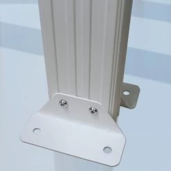 Pergola Adossée 435x300cm En Aluminium Blanc Et Polycarbonate 4mm CIELO - DCB Garden -Jardin Fournitures Rabais pergola adossee 435x300cm en aluminium blanc et polycarbonate 4mm cielo dcb garden 4