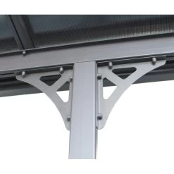 Pergola Adossée Ajustable - Toit De Terrasse En Alu 3,05x6,18m X-METAL -Jardin Fournitures Rabais pergola adossee ajustable toit de terrasse en alu 305x618m x metal 4