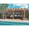 Pergola Adossée En Bois Lamellé-collé 600x400cm Palma – Maderland