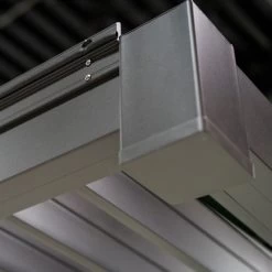 Pergola Bioclimatique Adossée En Alu Anthracite 3x5.3m Ombrea -Jardin Fournitures Rabais pergola bioclimatique adossee en alu anthracite 3x36m ombrea 4