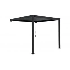Pergola Bioclimatique Adossée En Alu Anthracite 3x3m Ombrea -Jardin Fournitures Rabais pergola bioclimatique adossee en alu anthracite 3x3m ombrea 3