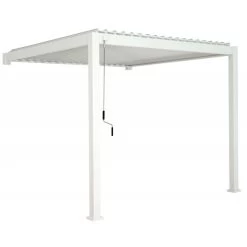 Nouvelles versions 11 Pergola Bioclimatique Adossée En Alu Blanc 3x3m Ombrea