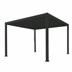Pergola Bioclimatique Autoportante En Alu Anthracite 3x3m Ombrea -Jardin Fournitures Rabais pergola bioclimatique autoportante en alu anthracite 3x3m ombrea 3