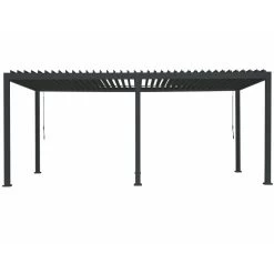Pergola Bioclimatique Autoportante En Alu Anthracite 3x6m Ombrea -Jardin Fournitures Rabais pergola bioclimatique autoportante en alu anthracite 3x6m ombrea 3
