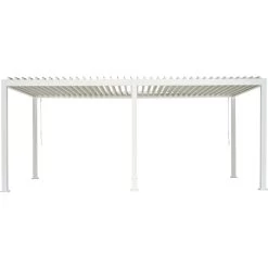 Pergola Bioclimatique Autoportante En Alu Blanc 3x6m Ombrea 8 Pergola Bioclimatique Autoportante En Alu Blanc 3x6m Ombrea -Jardin Fournitures Rabais pergola bioclimatique autoportante en alu blanc 3x6m ombrea 2