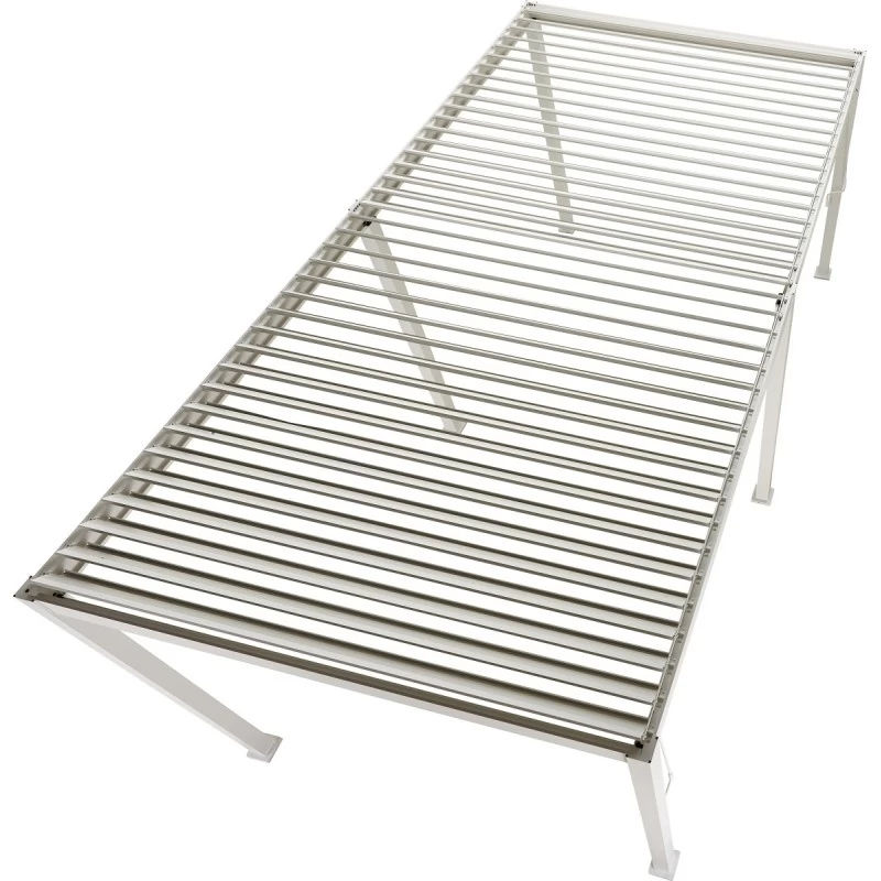 Pergola Bioclimatique Autoportante En Alu Blanc 3x6m Ombrea 6 Pergola Bioclimatique Autoportante En Alu Blanc 3x6m Ombrea – Image 6