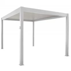 Pergola Bioclimatique En Aluminium Blanc 300x400cm Zéphir – Océo By Proloisirs