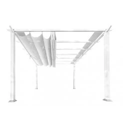 Nouvelles versions -Jardin Fournitures Rabais pergola en aluminium blanc 350x350cm florida paragon outdoor 1
