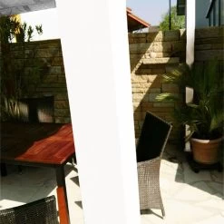 Pergola En Aluminium Blanc 350x505cm Florence – PARAGON OUTDOOR -Jardin Fournitures Rabais pergola en aluminium blanc 350x505cm florence paragon outdoor 4