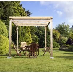 Pergola En Bois Traité Autoclave Budget Habrita