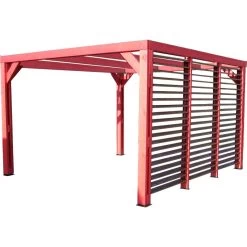 Nouvelles versions -Jardin Fournitures Rabais pergola thermauvent 1067m paroi avec ventelles mobiles habrita 1
