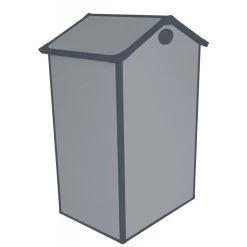 Petit Abri De Jardin En Résine Gris 1,34m² + Kit De Fondation - JOBU -Jardin Fournitures Rabais petit abri de jardin en resine gris 139m kit de fondation jobu 3