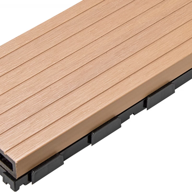 Plancher En Bois Composite - Lot De 0,6m² - Lames Clipsables - Marron - Compolife 2 Plancher En Bois Composite - Lot De 0,6m² - Lames Clipsables - Marron - Compolife – Image 2
