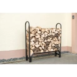 Porte-bûches 120cm En Acier Capacité De Charge De 500kg Avec Couverture - Shelter Logic -Jardin Fournitures Rabais porte buches 120cm en acier capacite de charge de 500kg avec couverture shelter logic 2