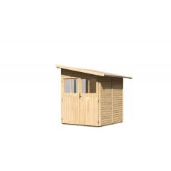 Remise Adossée Juist 2 En Bois Certifié 3,28m² - Karibu -Jardin Fournitures Rabais remise adossee juist 2 en bois certifie 328m karibu 5
