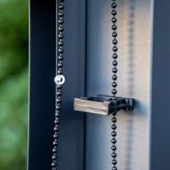 Rideau En PVC Tissé Gris Pour Côté 3,60m De La Pergola Bioclimatique Alu 10,80m² Et 21,52m² Habrita -Jardin Fournitures Rabais rideau en pvc tisse gris pour cote 598m de la pergola bioclimatique alu 2152m habrita 2