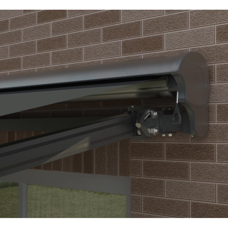 Store Banne Manuel 295x200cm DECO Toile Polyester Grise - X-METAL 6 Store Banne Manuel 295x200cm DECO Toile Polyester Grise - X-METAL – Image 6