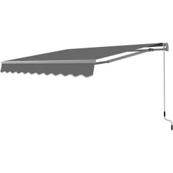 Store Banne Manuel 295x200cm EASY Toile Polyester Grise - X-METAL 11 Store Banne Manuel 295x200cm EASY Toile Polyester Grise - X-METAL -Jardin Fournitures Rabais store banne manuel 295x200cm easy toile polyester grise x metal 5