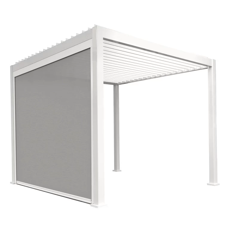 Store Latéral Blanc 400cm Pour Pergola Bioclimatique En Alu Ombrea 4 Store Latéral Blanc 400cm Pour Pergola Bioclimatique En Alu Ombrea – Image 4