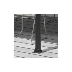 Toit De Terrasse 12,83m² Aluminium Anthracite Et Polycarbonate Habrita -Jardin Fournitures Rabais toit de terrasse 1283m aluminium anthracite et polycarbonate habrita 4