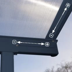 Toit De Terrasse 295x980cm En Aluminium Gris Et Polycarbonate 6mm SIERRA - Canopia By Palram 9 Toit De Terrasse 295x980cm En Aluminium Gris Et Polycarbonate 6mm SIERRA - Canopia By Palram -Jardin Fournitures Rabais toit de terrasse 295x980cm en aluminium gris et polycarbonate 6mm sierra canopia by palram 3