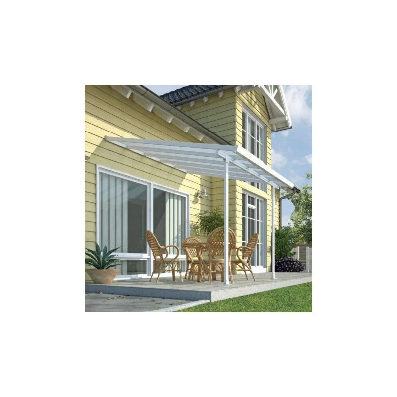 Terrasse Couverte 300x300cm En Aluminium Blanc Et Polycarbonate 8mm PATIO 1 Terrasse Couverte 300x300cm En Aluminium Blanc Et Polycarbonate 8mm PATIO