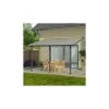 Toit De Terrasse 300x600cm En Alu Gris Anthracite Et Polycarbonate 8mm PATIO