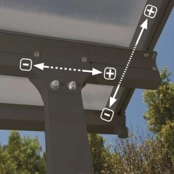 Toit De Terrasse 300x1276cm En Aluminium Gris Et Polycarbonate 8mm FERIA - Canopia By Palram 9 Toit De Terrasse 300x1276cm En Aluminium Gris Et Polycarbonate 8mm FERIA - Canopia By Palram -Jardin Fournitures Rabais toit de terrasse 3x1276m en aluminium gris et polycarbonate 8mm feria palram 3