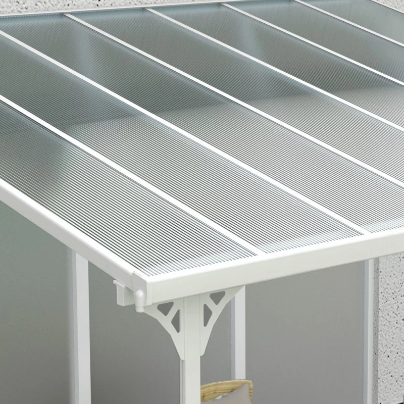 Toit De Terrasse Ajustable En Aluminium Laqué Blanc 3,05x4,36m X-METAL 2 Toit De Terrasse Ajustable En Aluminium Laqué Blanc 3,05x4,36m X-METAL – Image 2