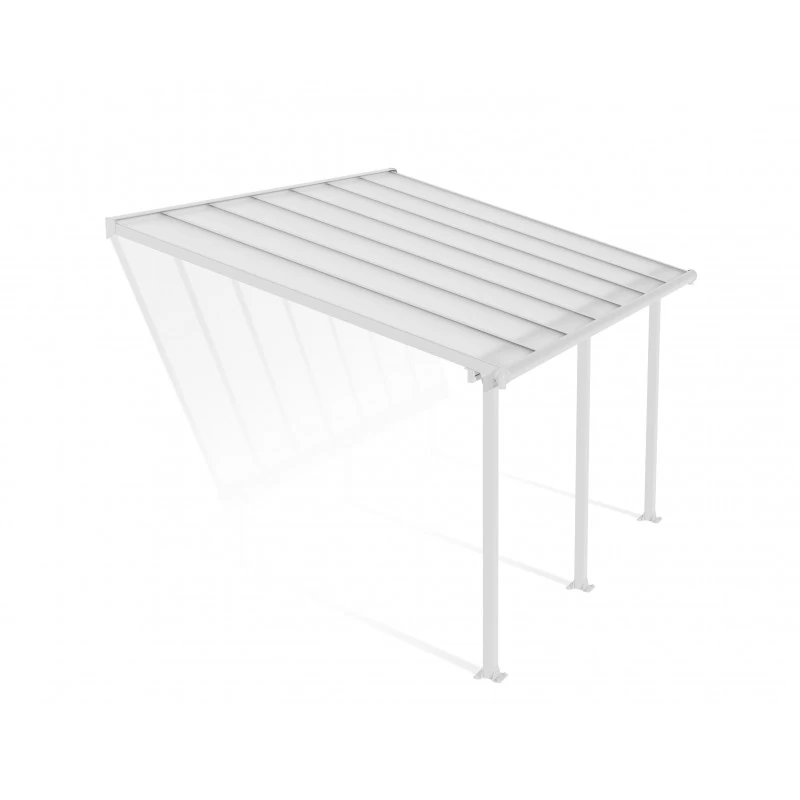 Toit De Terrasse En Aluminium Blanc 3x4,25m + PC 16mm Olympia - Palram - Canopia 3 Toit De Terrasse En Aluminium Blanc 3x4,25m + PC 16mm Olympia - Palram - Canopia – Image 3