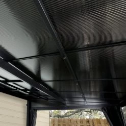 Tonnelle Adossée St. Barth 363x298cm En Aluminium Et Polycarbonate 8mm - SOJAG -Jardin Fournitures Rabais tonnelle adossee st barth 363x298cm en aluminium et polycarbonate 8mm sojag 2