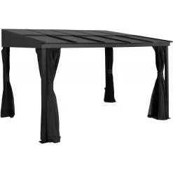 Tonnelle Adossée St. Barth 363x298cm En Aluminium Et Polycarbonate 8mm - SOJAG -Jardin Fournitures Rabais tonnelle adossee st barth 363x298cm en aluminium et polycarbonate 8mm sojag 3