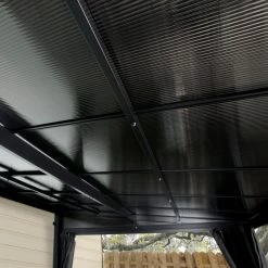 Tonnelle Adossée St. Barth 484x363cm En Aluminium Et Polycarbonate 8mm - SOJAG -Jardin Fournitures Rabais tonnelle adossee st barth 484x363cm en aluminium et polycarbonate 8mm sojag 3