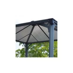 Tonnelle De Jardin 3,6x3,6m En Alu Gris Anthracite Et Polycarbonate 10 Tonnelle De Jardin 3,6x3,6m En Alu Gris Anthracite Et Polycarbonate -Jardin Fournitures Rabais tonnelle de jardin 36x36m en alu gris anthracite et polycarbonate 4