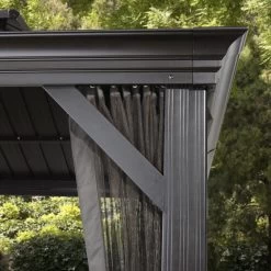 Tonnelle De Jardin Messina 298x363cm En Aluminium Thermolaqué Anthracite – SOJAG 8 Tonnelle De Jardin Messina 298x363cm En Aluminium Thermolaqué Anthracite – SOJAG -Jardin Fournitures Rabais tonnelle de jardin messina 298x363cm en aluminium thermolaque sojag 2