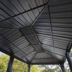 Tonnelle De Jardin Messina 363x598cm En Aluminium Thermolaqué Anthracite – SOJAG -Jardin Fournitures Rabais tonnelle de jardin messina 363x598cm en aluminium thermolaque anthracite sojag 3