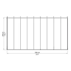 Véranda 300x546cm En Alu Blanc Et Polycarbonate 8mm Sanremo - Palram - Canopia -Jardin Fournitures Rabais veranda 300x546cm en alu blanc et polycarbonate 8mm sanremo palram 2