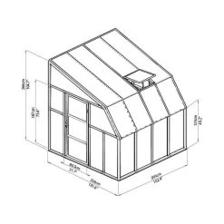 Véranda En PVC Et Polycarbonate Transparent 258x260cm Sun Room - Canopia By Palram 11 Véranda En PVC Et Polycarbonate Transparent 258x260cm Sun Room - Canopia By Palram -Jardin Fournitures Rabais veranda en pvc et polycarbonate transparent 258x260cm sun room rion 5