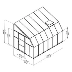 Véranda En PVC Et Polycarbonate Transparent 258x384cm Sun Room - Canopia By Palram 10 Véranda En PVC Et Polycarbonate Transparent 258x384cm Sun Room - Canopia By Palram -Jardin Fournitures Rabais veranda en pvc et polycarbonate transparent 258x384cm sun room rion 4