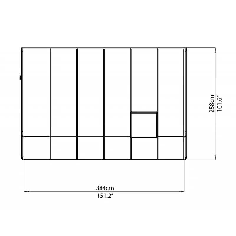 Véranda En PVC Et Polycarbonate Transparent 258x384cm Sun Room - Canopia By Palram 6 Véranda En PVC Et Polycarbonate Transparent 258x384cm Sun Room - Canopia By Palram – Image 6