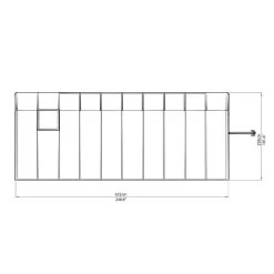 Véranda En PVC Et Polycarbonate Transparent 258x632cm Sun Room - Canopia By Palram -Jardin Fournitures Rabais veranda en pvc et polycarbonate transparent 258x632cm sun room rion 5