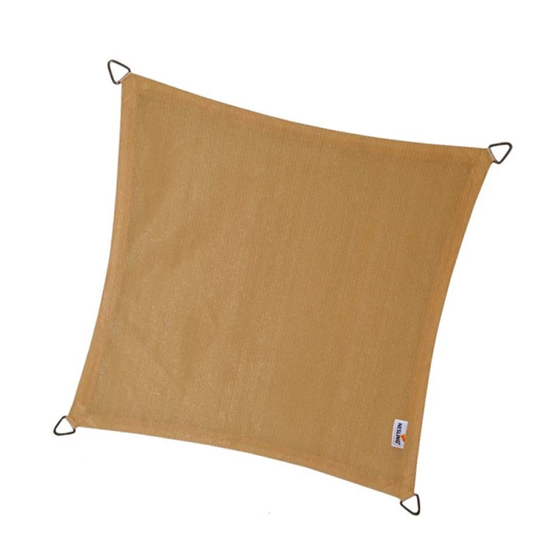 Voile D'ombrage Carrée Coolfit 360x360cm Couleur Sable – NESLING 2 Voile D'ombrage Carrée Coolfit 360x360cm Couleur Sable – NESLING – Image 2