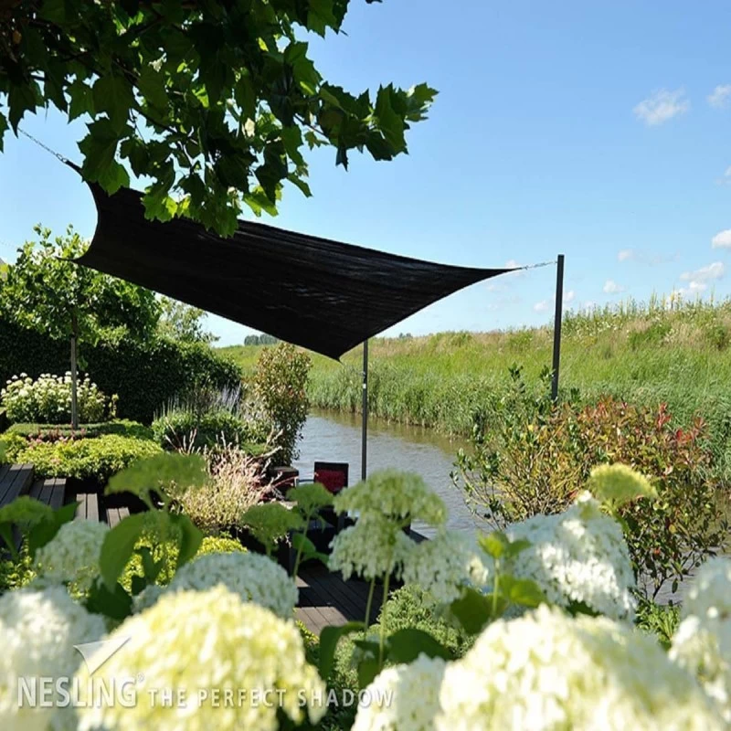 Voile D'ombrage Carrée Coolfit 500x500cm Noir – NESLING 2 Voile D'ombrage Carrée Coolfit 500x500cm Noir – NESLING – Image 2