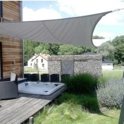 Voile D'ombrage Rectangle Coolfit 500x300cm Anthracite – NESLING -Jardin Fournitures Rabais voile d ombrage rectangle coolfit 500x300cm anthracite nesling 2